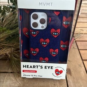 MVMT limited edition heart’s eye iPhone 15 pro max case